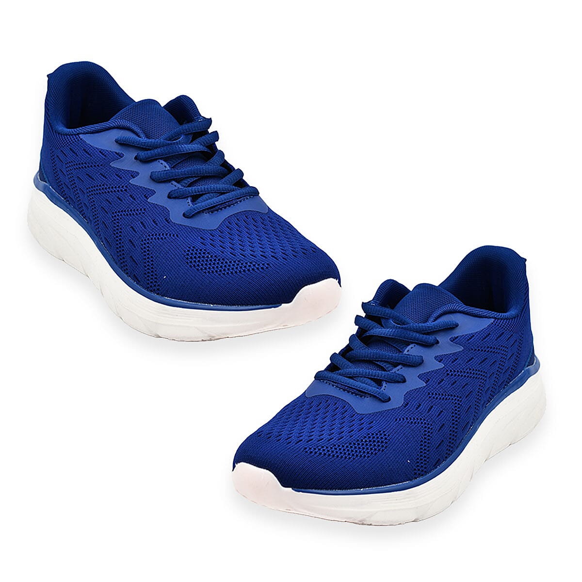 Lightweight Lace Up Orlando Mens Trainers (Size 10) - Blue 7765994 3