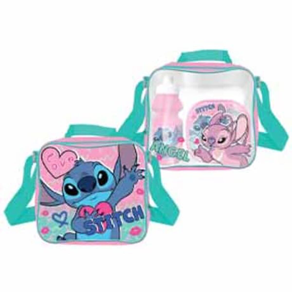 Lilo &amp; Stitch 3 Piece Lunch Set - Pink and Green 8512671 0