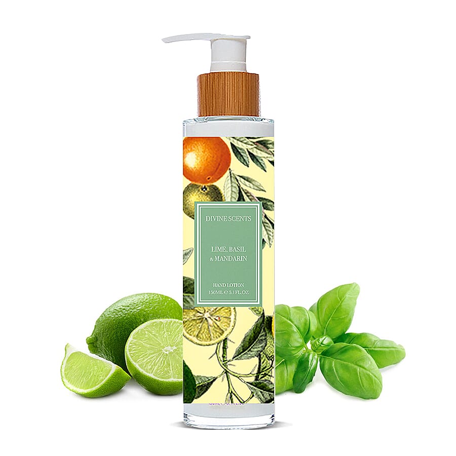Laurelle Divine Scents - Lime, Basil & Mandarin Hand Lotion 150ml