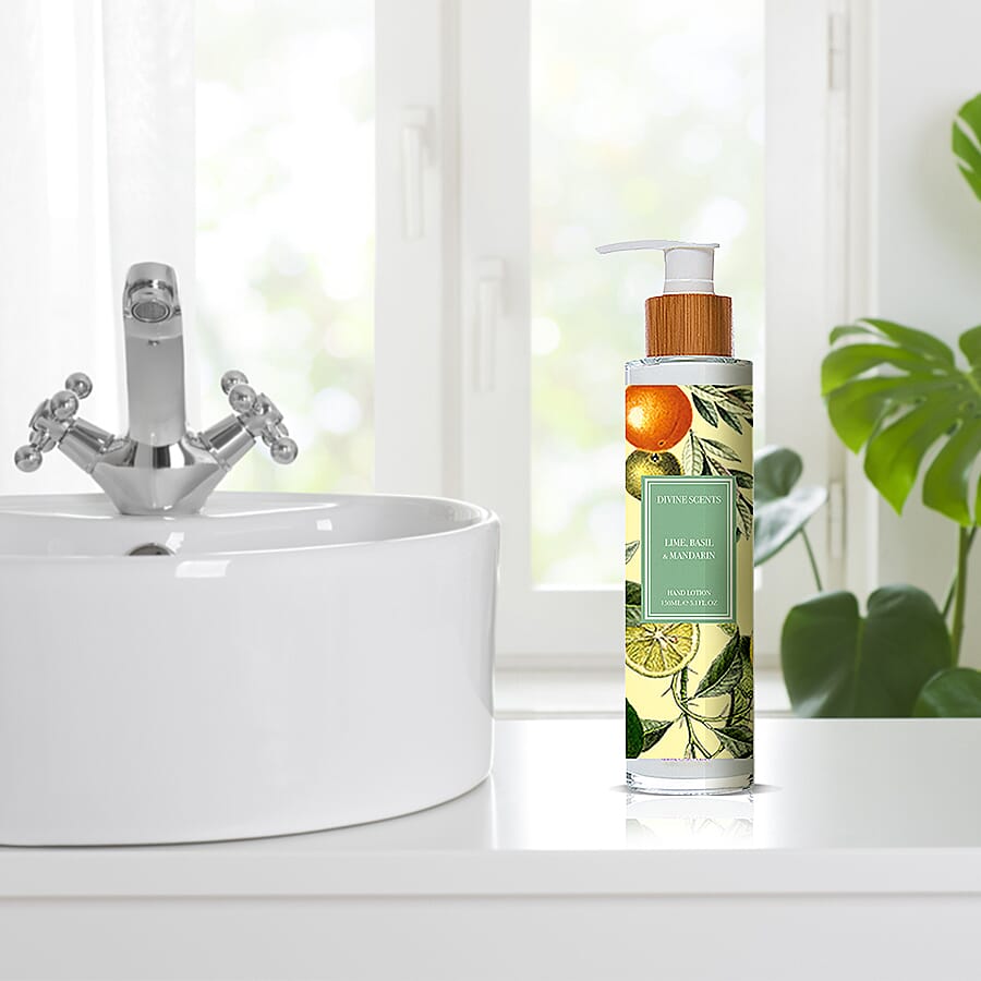 Laurelle Divine Scents - Lime, Basil &amp; Mandarin Hand Lotion 150ml 7128455 3
