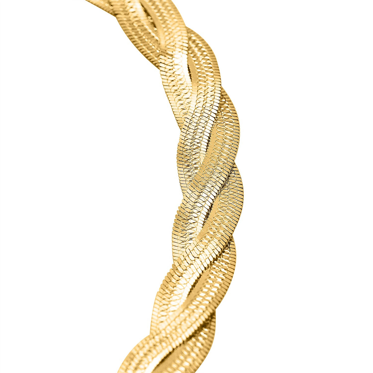 Limited Edition - 9K Yellow Gold Twisted Herringbone Bracelet (Size - 7.5). Gold wt 3.70 Gm 7733846 4