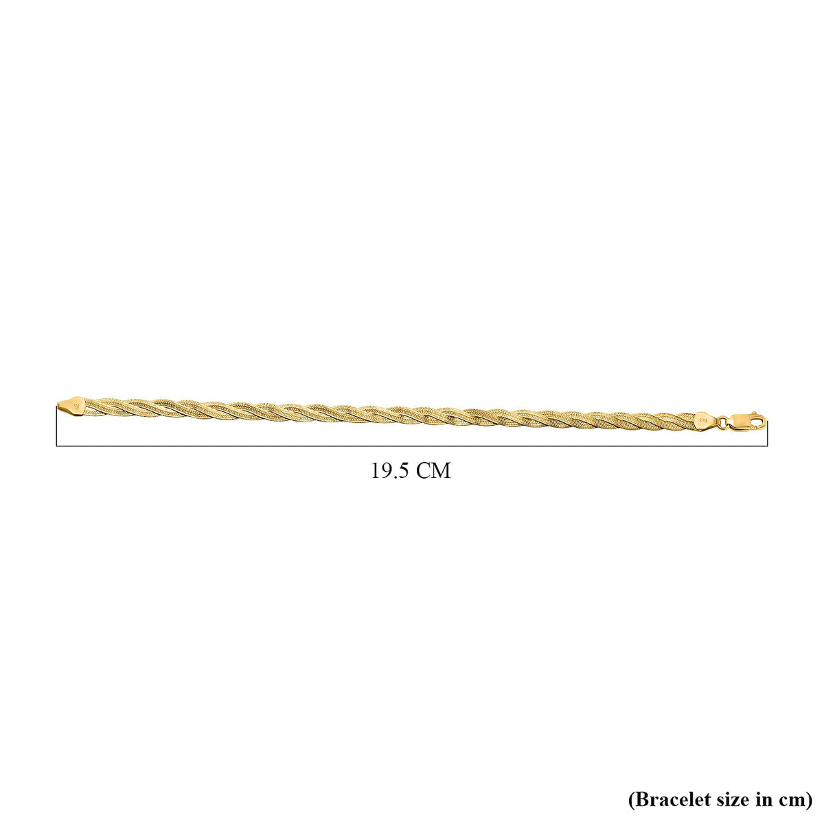 Limited Edition - 9K Yellow Gold Twisted Herringbone Bracelet (Size - 7.5). Gold wt 3.70 Gm 7733846 6