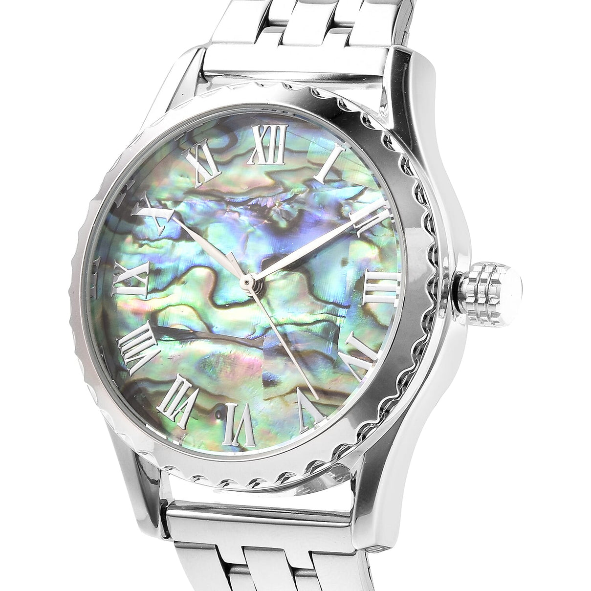Limited Edition Genoa Automatic Movement Abalone Dial Water Resistant Watch With Exhibition Back 6016817 2