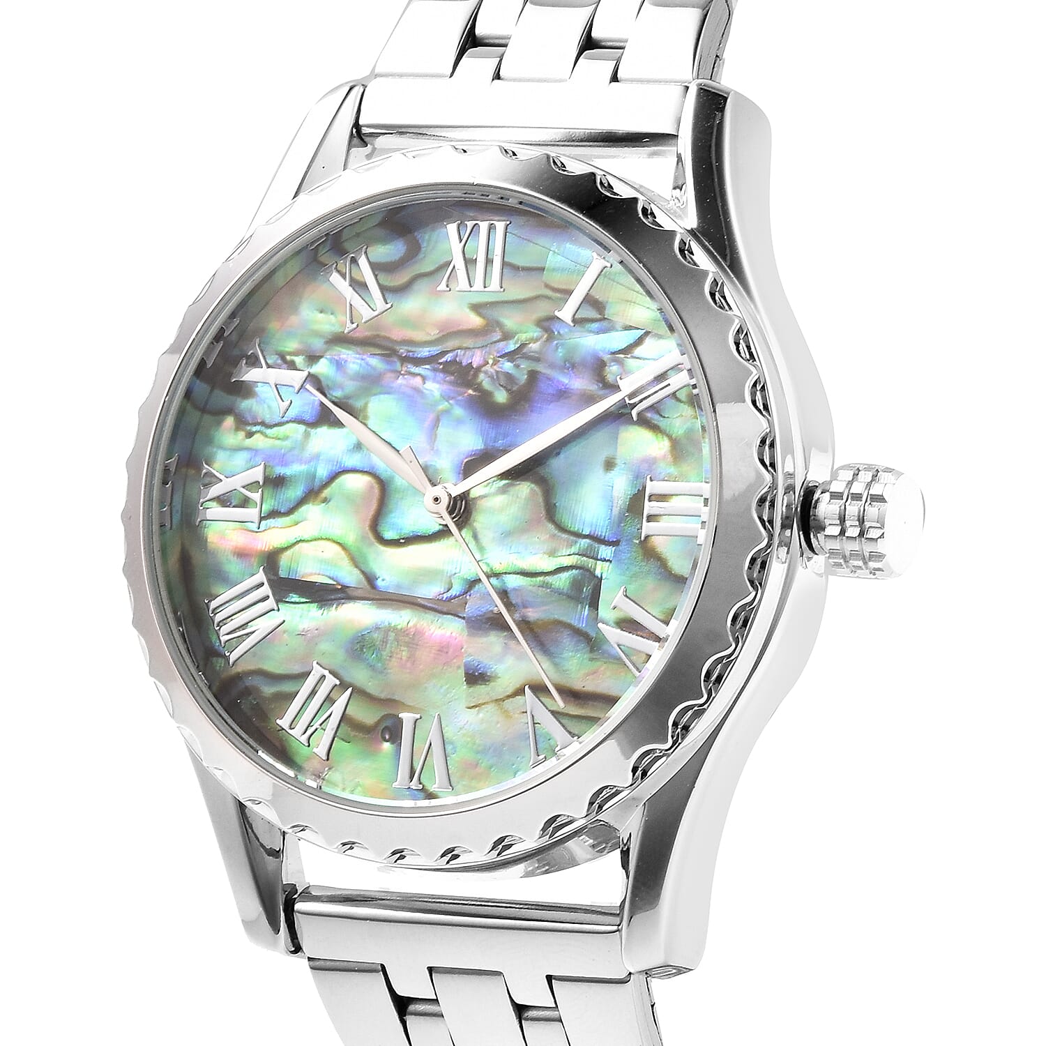 Limited Edition Genoa Automatic Movement Abalone Dial Water Resistant Watch With Exhibition Back 6016817 2