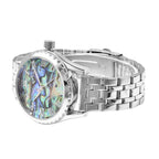 Limited Edition Genoa Automatic Movement Abalone Dial Water Resistant Watch With Exhibition Back