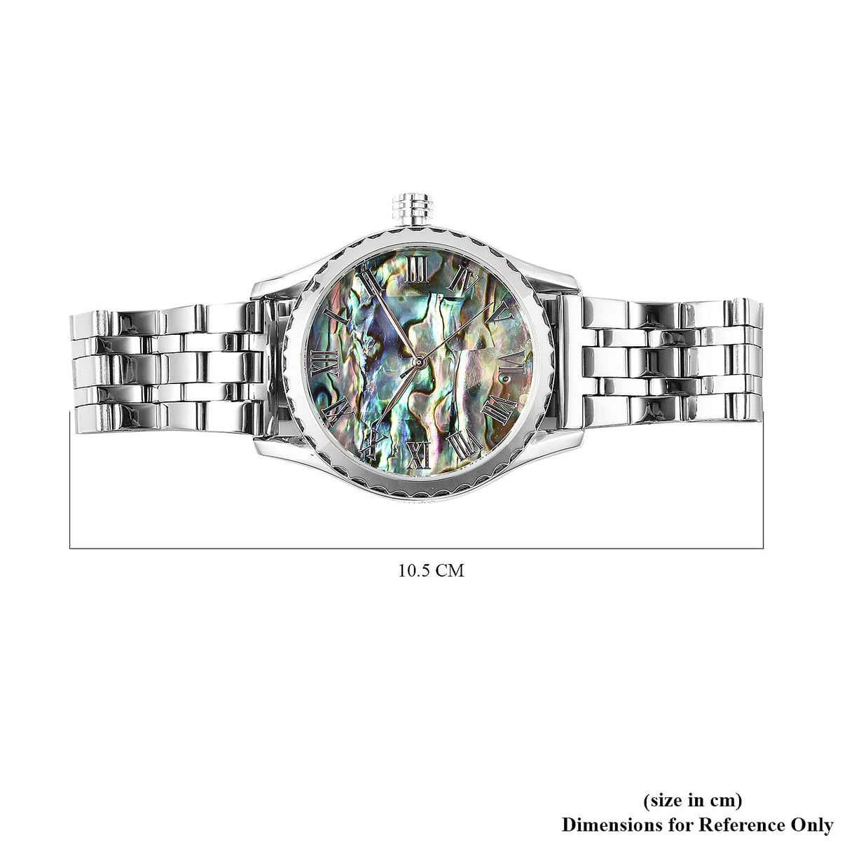 Limited Edition Genoa Automatic Movement Abalone Dial Water Resistant Watch With Exhibition Back 6016817 6