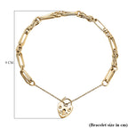 Limited Edition Infinity Collection - 9K Yellow Gold Panther & Diamond Cut Paper Link Bracelet (Size - 7.5) Gold Wt. 6.10 Gms