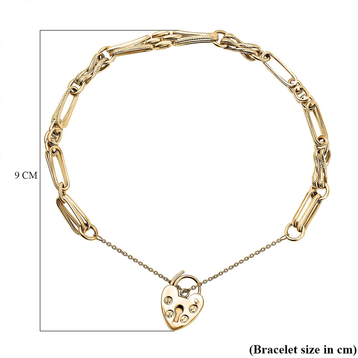 Limited Edition Infinity Collection - 9K Yellow Gold Panther &amp; Diamond Cut Paper Link Bracelet (Size - 7.5) Gold Wt. 6.10 Gms 7779059 5