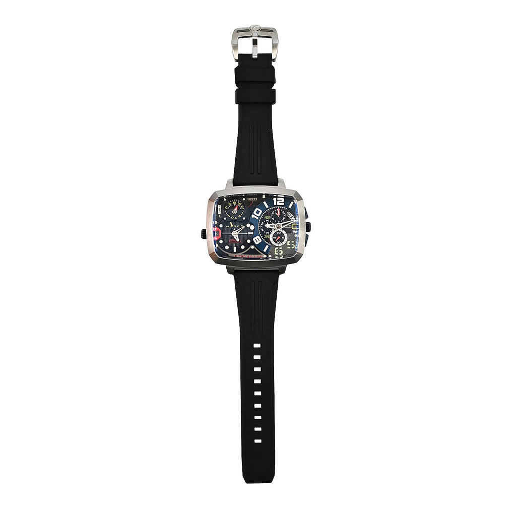 Odyssey Triple Time Zone Chronograph Limited Edition Mens Watch - Navy