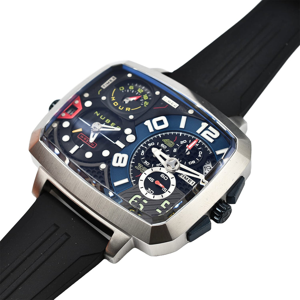 Odyssey Triple Time Zone Chronograph Limited Edition Mens Watch - Navy
