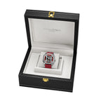 Limited Edition Swan - Edgar Hand Assembled Vortex Tourbillon Automatic Skeleton Dial WR Watch With Red Leather Bracelet