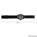 Limited Edition William Hunt London Dragon Watch with Automatic Movt. 5 ATM Water Resistancy, Blue Sapphire Crystal Dial and Adjustable Milanese Strap - Black Neon