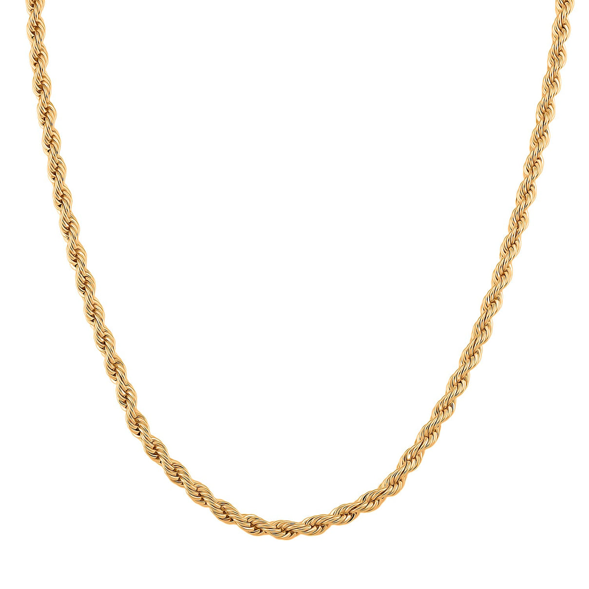 Chunky Rope Necklace (Size 18) in Yellow Gold Plated 8236114 6