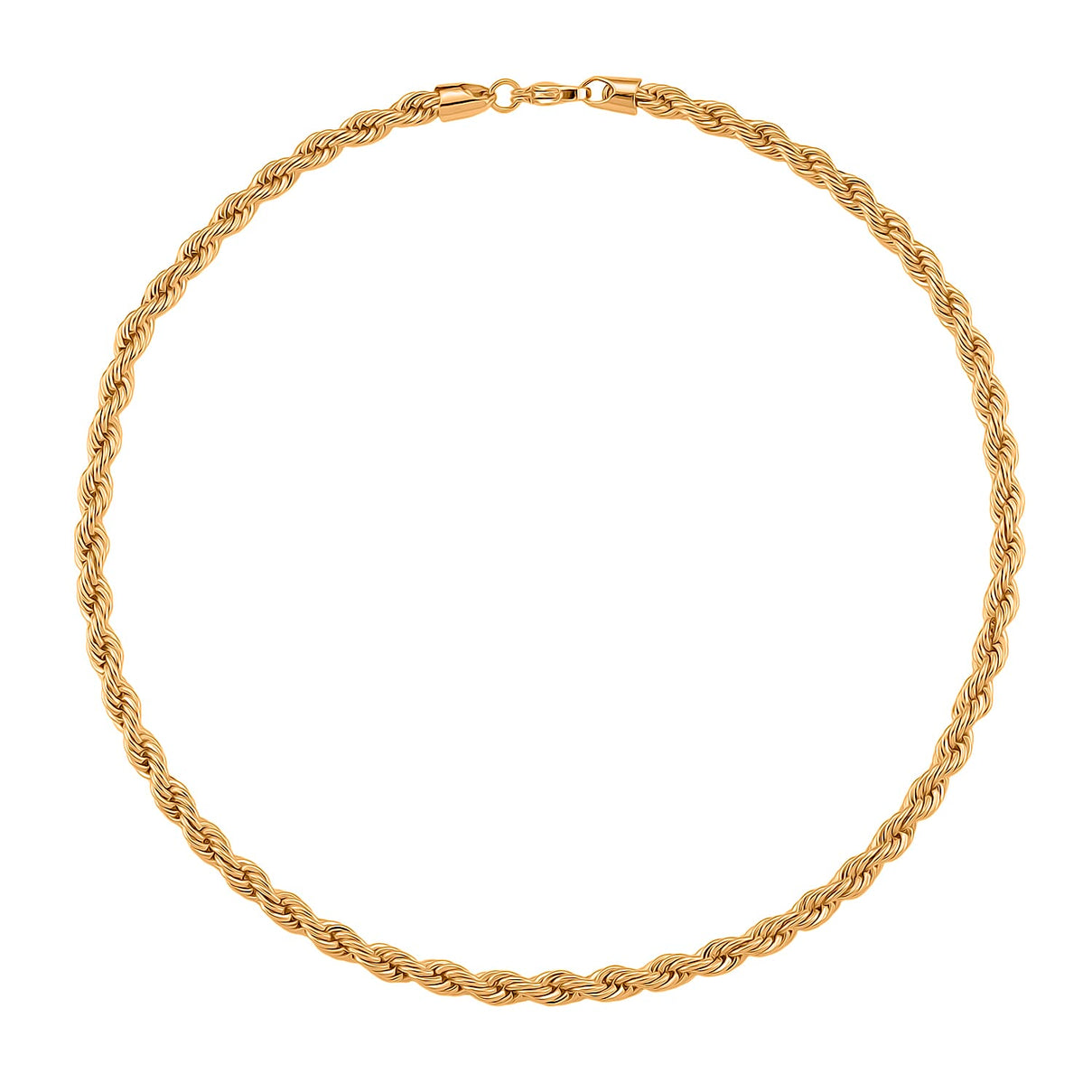 Chunky Rope Necklace (Size 18) in Yellow Gold Plated 8236114 8