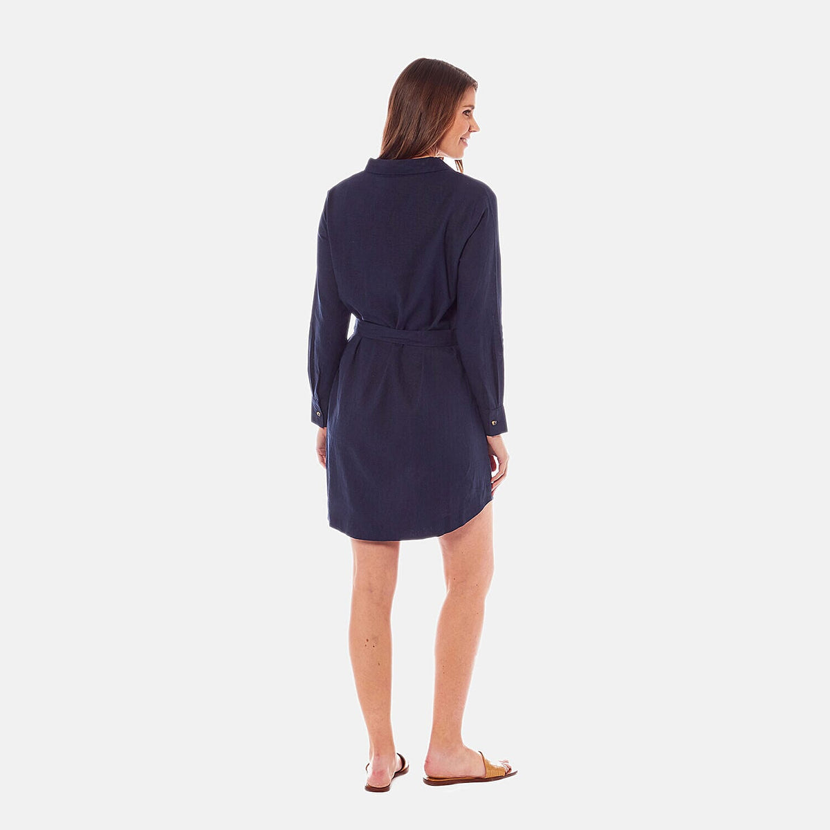 Charlotte West Ladies Three Quarter Button Shirt Linen Dress V32518756 1