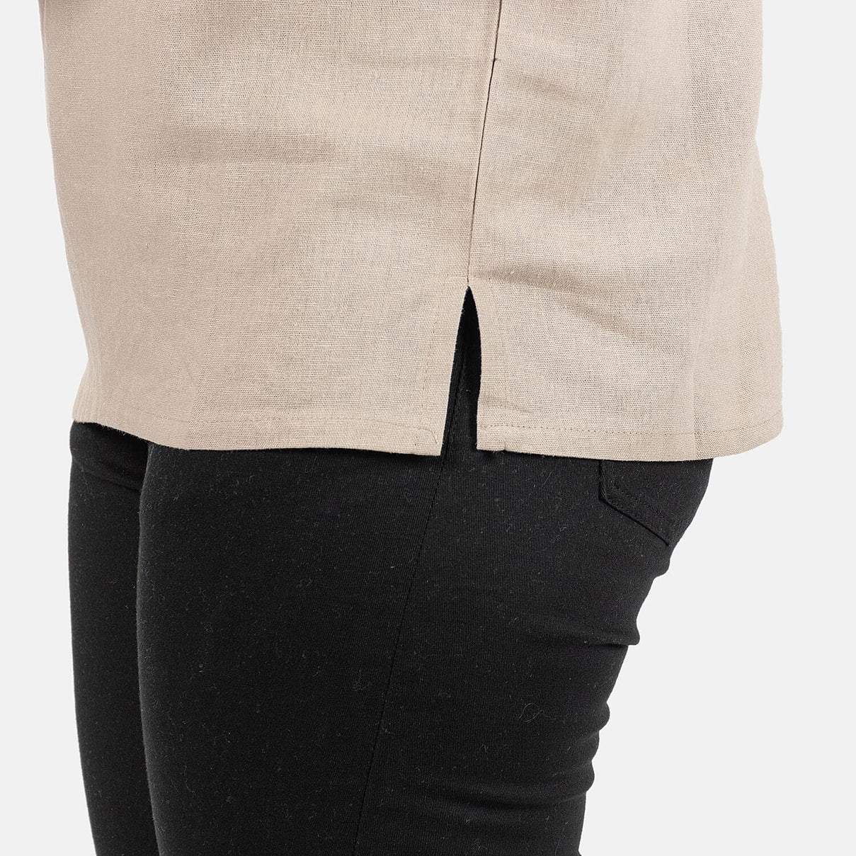 Ladies Crew Neck Linen Top 7565994 4