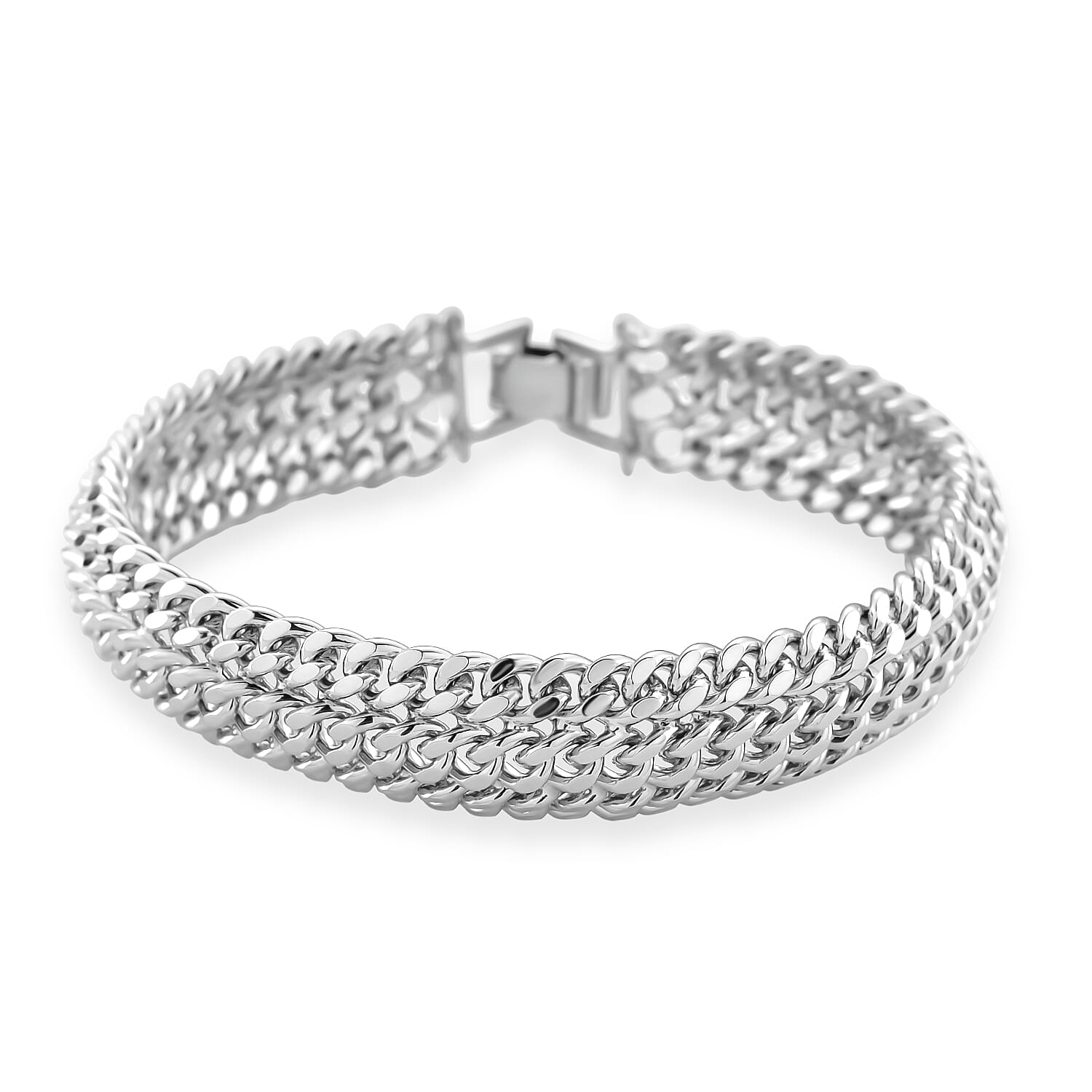 Triple Curb Link Bracelet (Size 7.75) 8273379 0