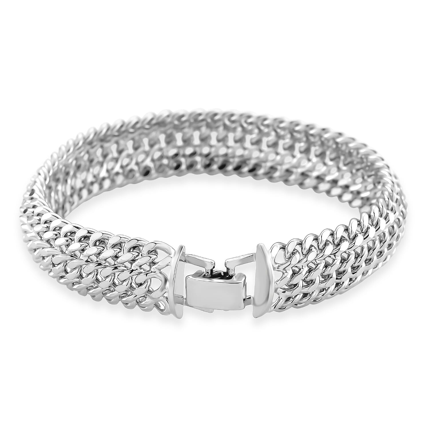Triple Curb Link Bracelet (Size 7.75) 8273379 4