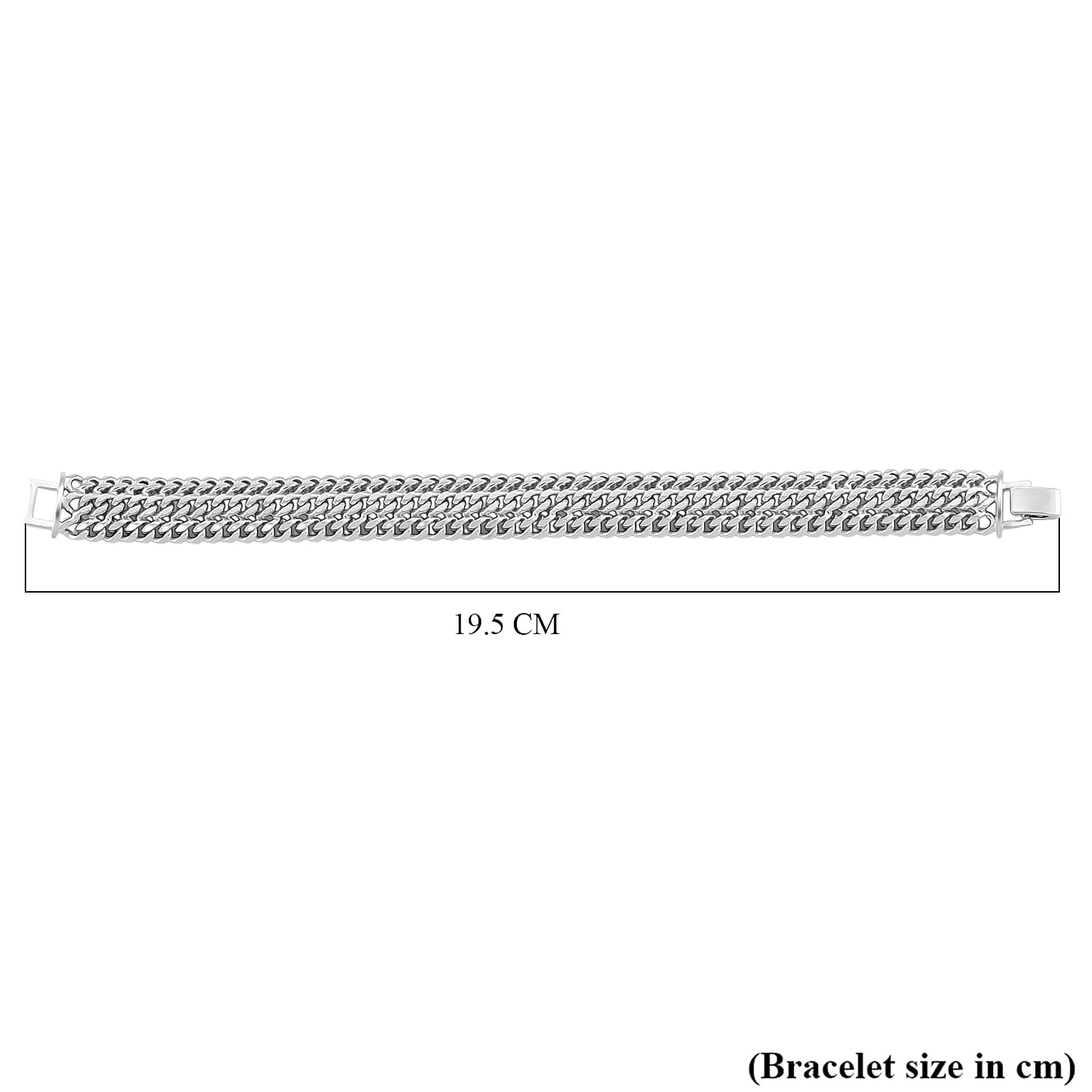 Triple Curb Link Bracelet (Size 7.75) 8273379 6