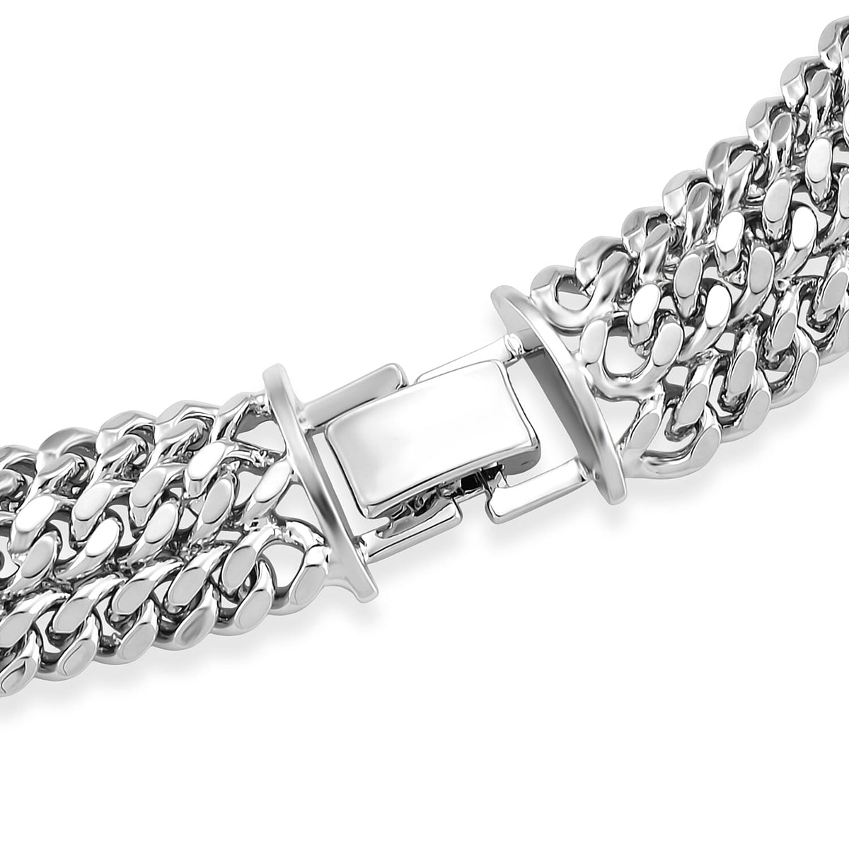 Triple Curb Link Necklace (Size 17.5) V32516540 5