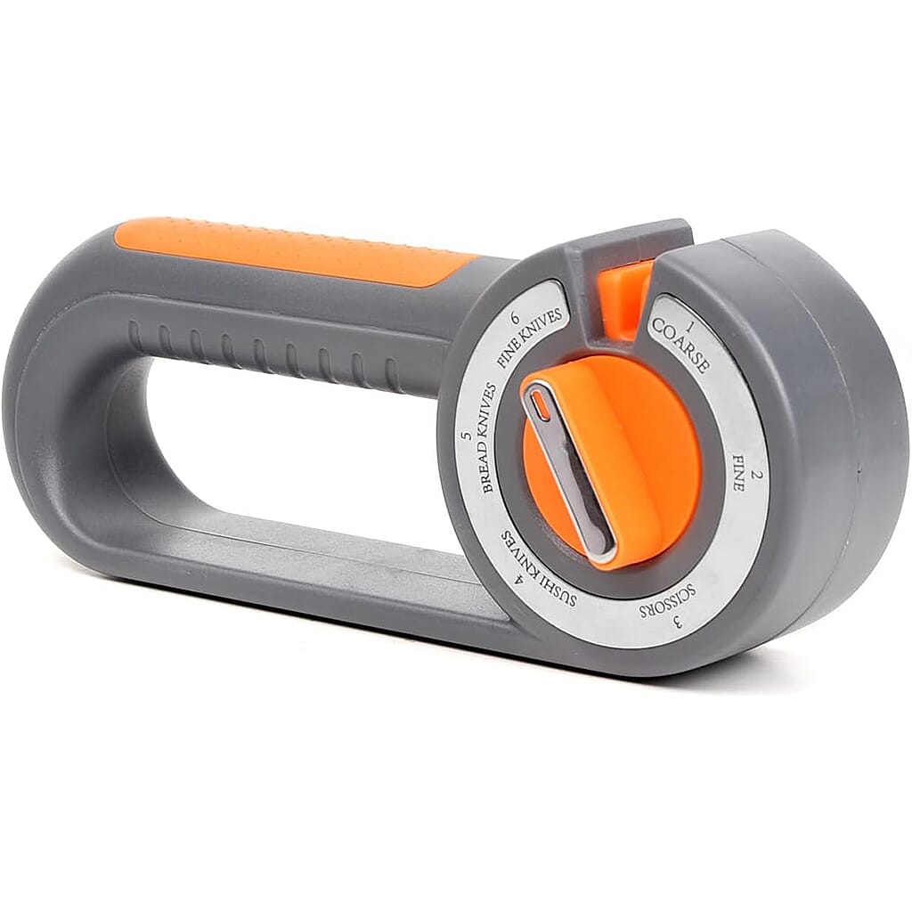 Livmore 6-in-1 Multi-Functional Knife Sharpener - Grey &amp; Orange V32515108 0