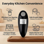 Livmore Automatic Can Opener - Battery Operated (2 x AA not inc) - Black