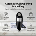 Livmore Automatic Can Opener - Battery Operated (2 x AA not inc) - Black