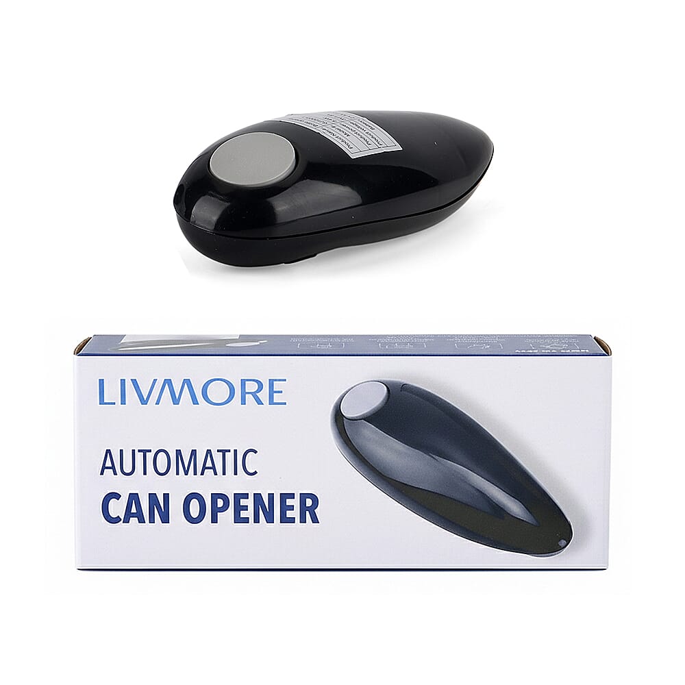 Livmore Automatic Can Opener - Battery Operated (2 x AA not inc) - Black 8363451 6