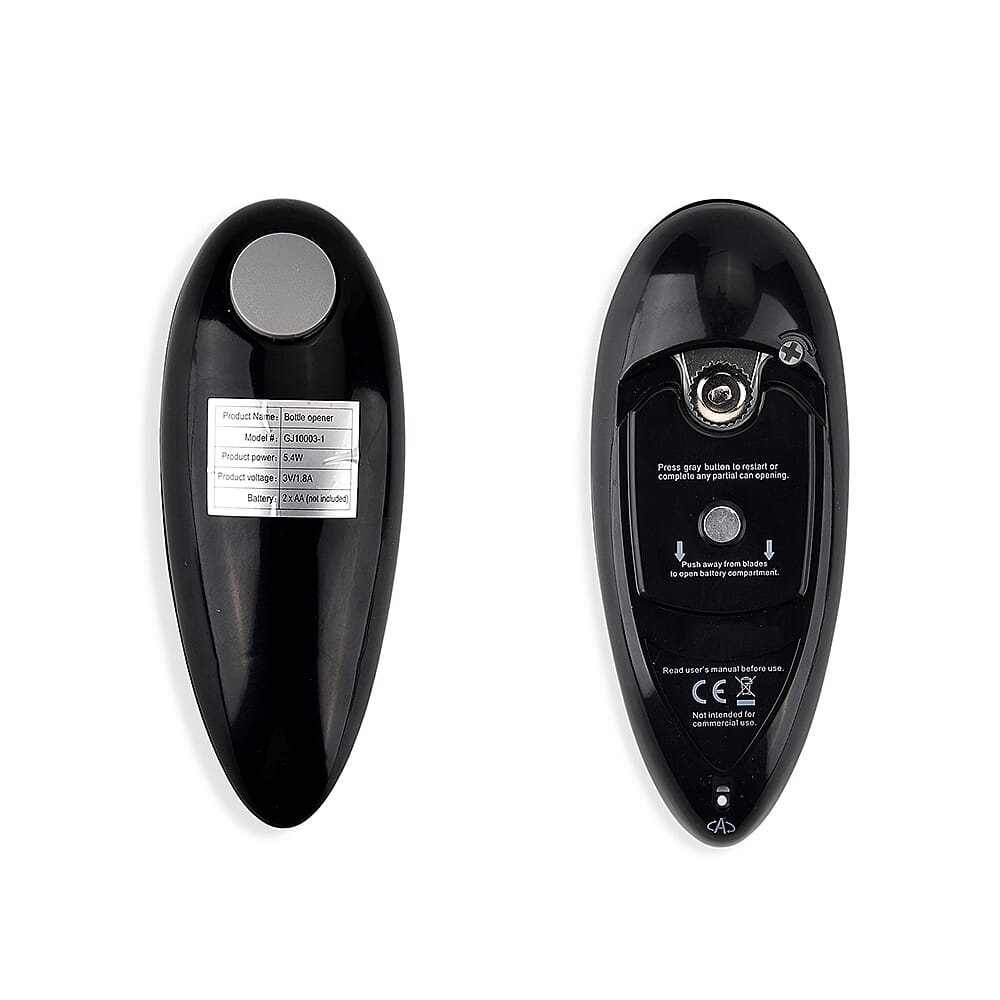 Livmore Automatic Can Opener - Battery Operated (2 x AA not inc) - Black 8363451 7