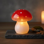 TREND OF THE YEAR - Livmore Glass Mushroom LED Lamp - Red