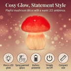 TREND OF THE YEAR - Livmore Glass Mushroom LED Lamp - Red