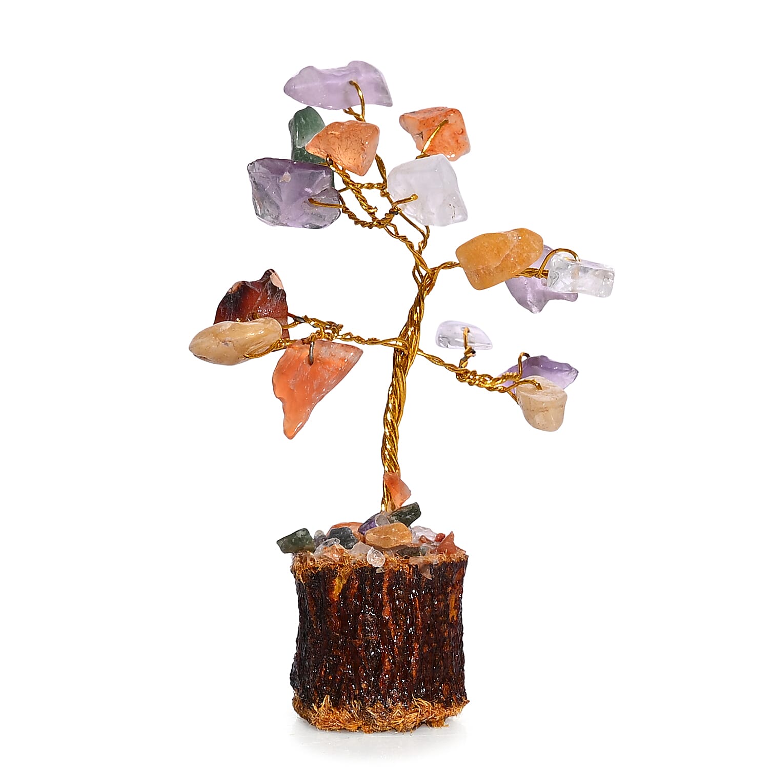 Tucson Find  Deal Livmore Set of 12 Gemstone Bonsai Trees (5.08cm) - Multi Colour 8279046 4