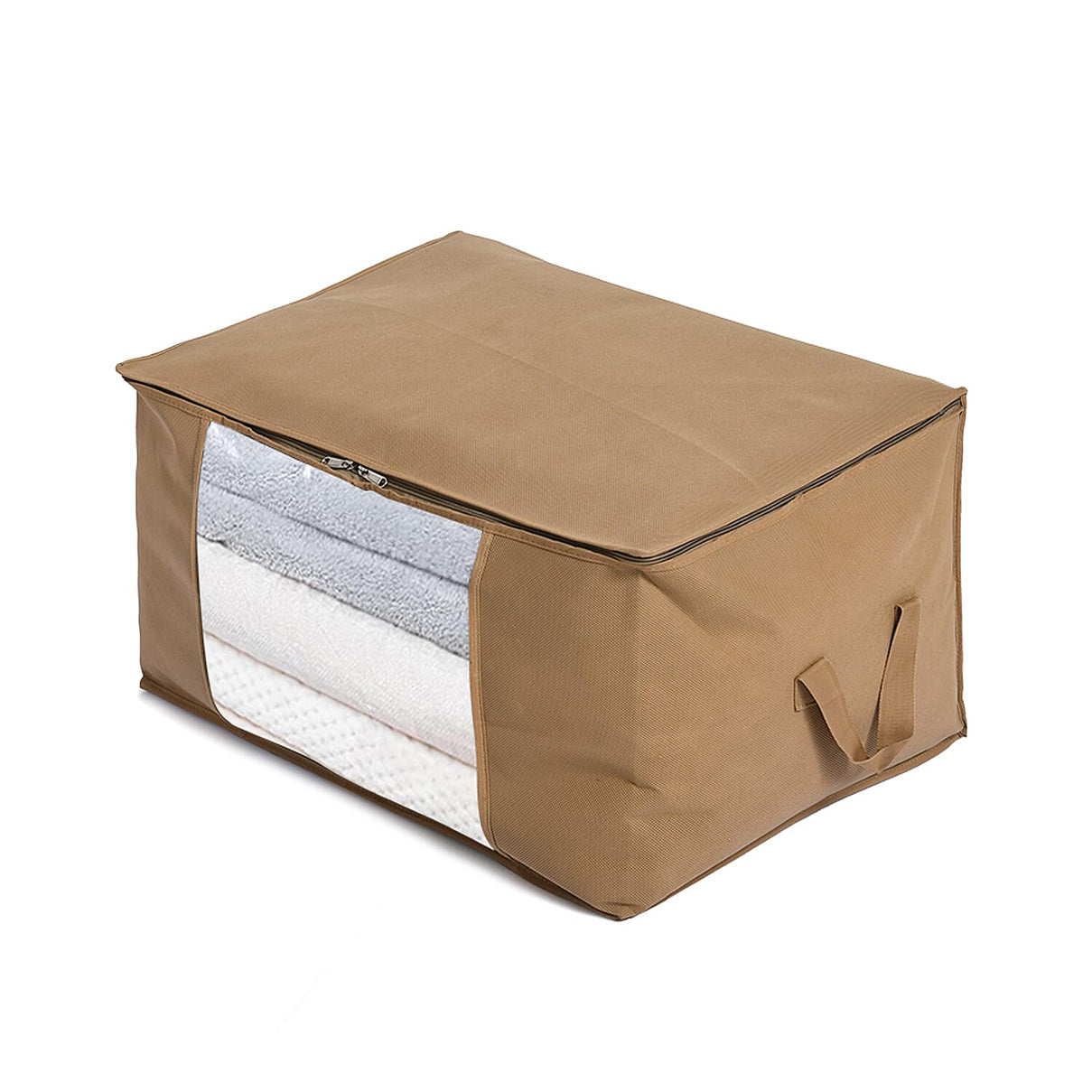 Livmore Set of 5 Non-Woven Fabric Storage Bags with Clear Window (34 x 60 x 42 cm) - Sand 8323860 6