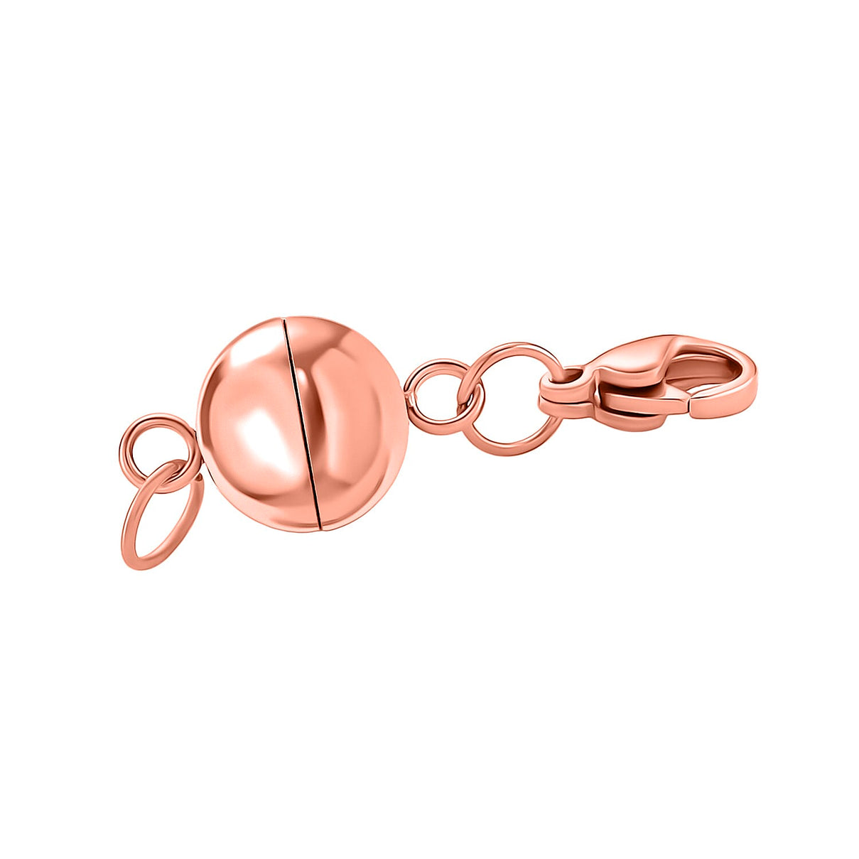 Set of 2 Magnetic Claps With Lobster Clasp in Rose Gold Overlay 4396256 2