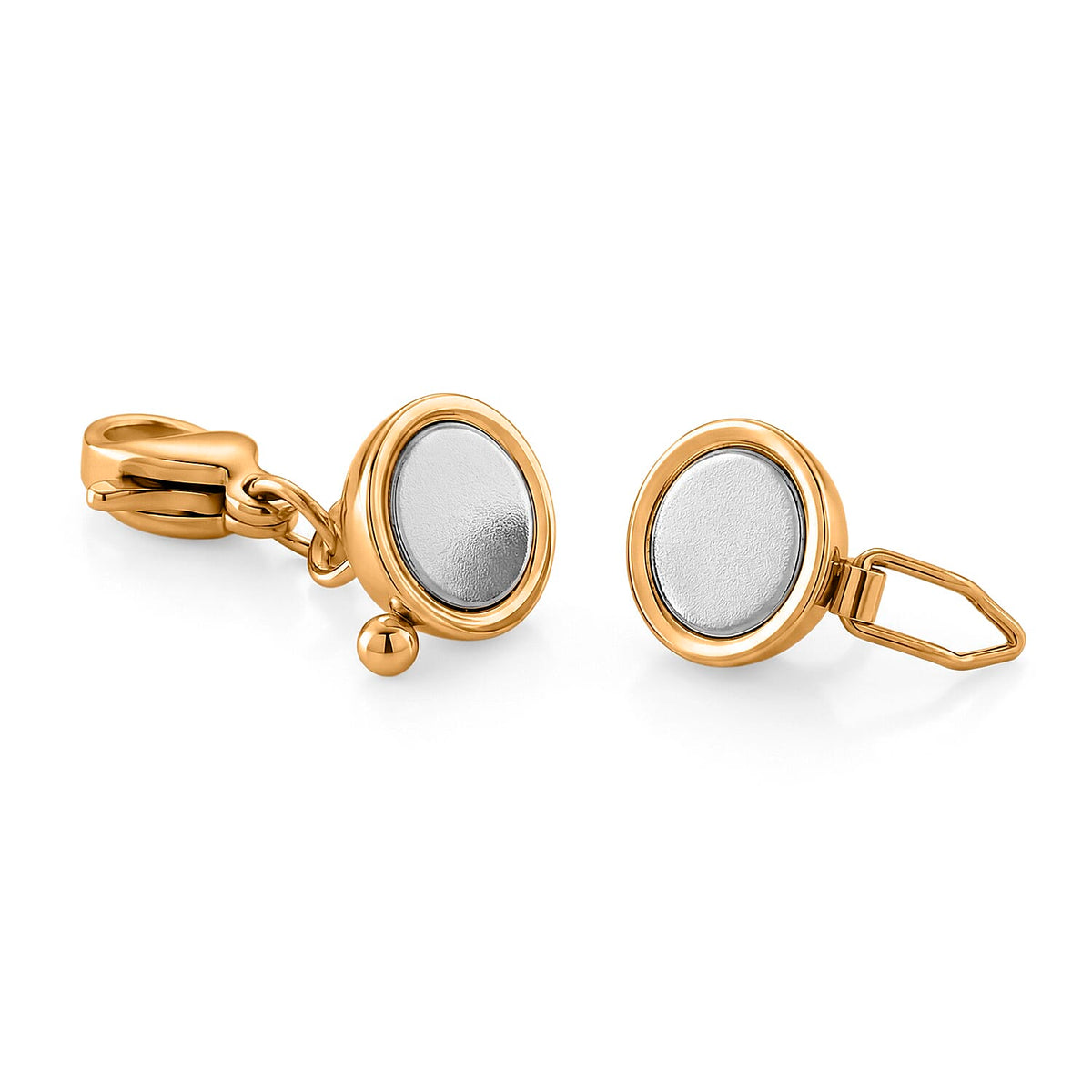 Pick OF The Show-Set of 2 - Rhodium Plating &amp; Yellow Gold Plated Lobster Clasp with Magnetic Lock 4451706 8