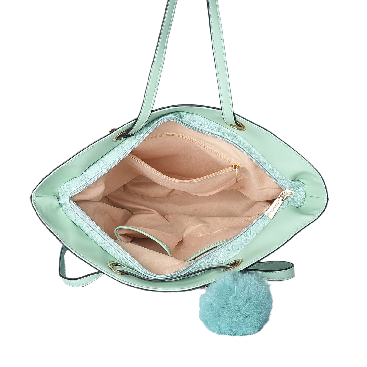 LOCK SOUL Faux Leather Tote Bag - Light Green 6252883 4