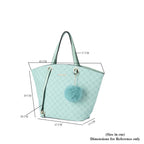 LOCK SOUL Tote Bag with Handle Strap - Light Green