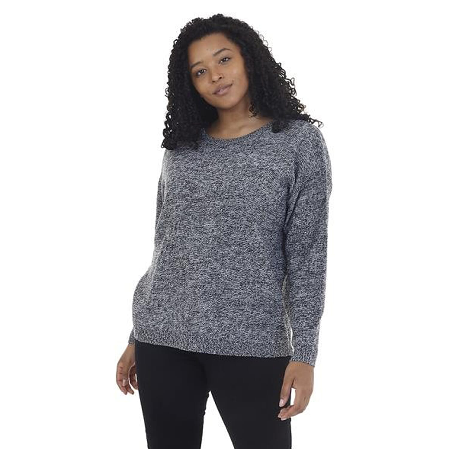 Long Sleeve Jumper with Zip (Size 16) - Black &amp; Cream 7262049 0