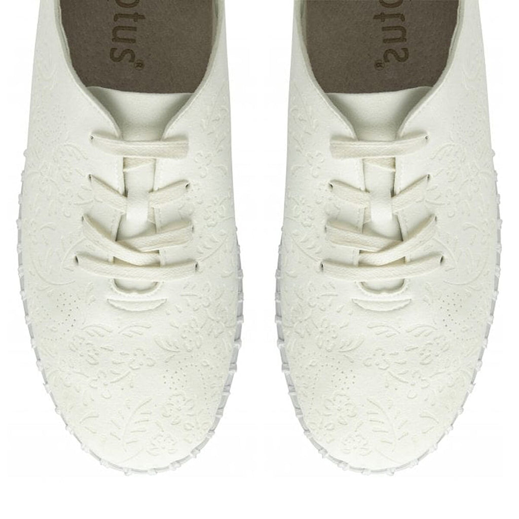 Lotus Alicja Lace-Up Shoes (Size 3) - White