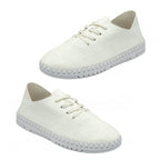 Lotus Alicja Lace-Up Shoes (Size 3) - White