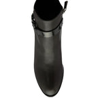 Lotus Amarin Block Heel Ankle Boots With Metallic Chain Detail (Size 3) - Grey