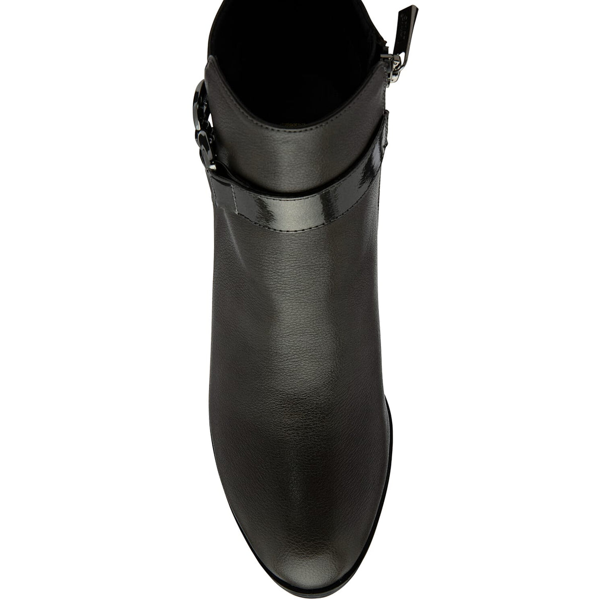 Lotus Amarin Block Heel Ankle Boots With Metallic Chain Detail (Size 3) - Grey 8439256 1