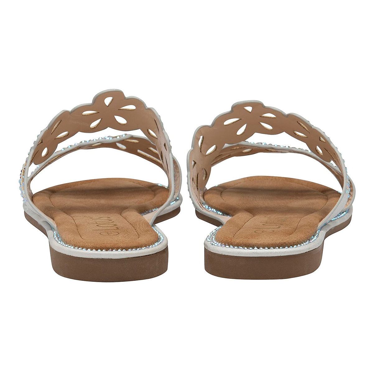 Lotus Aura Flower Detailing Women's Sandals - Silver 6339456 2