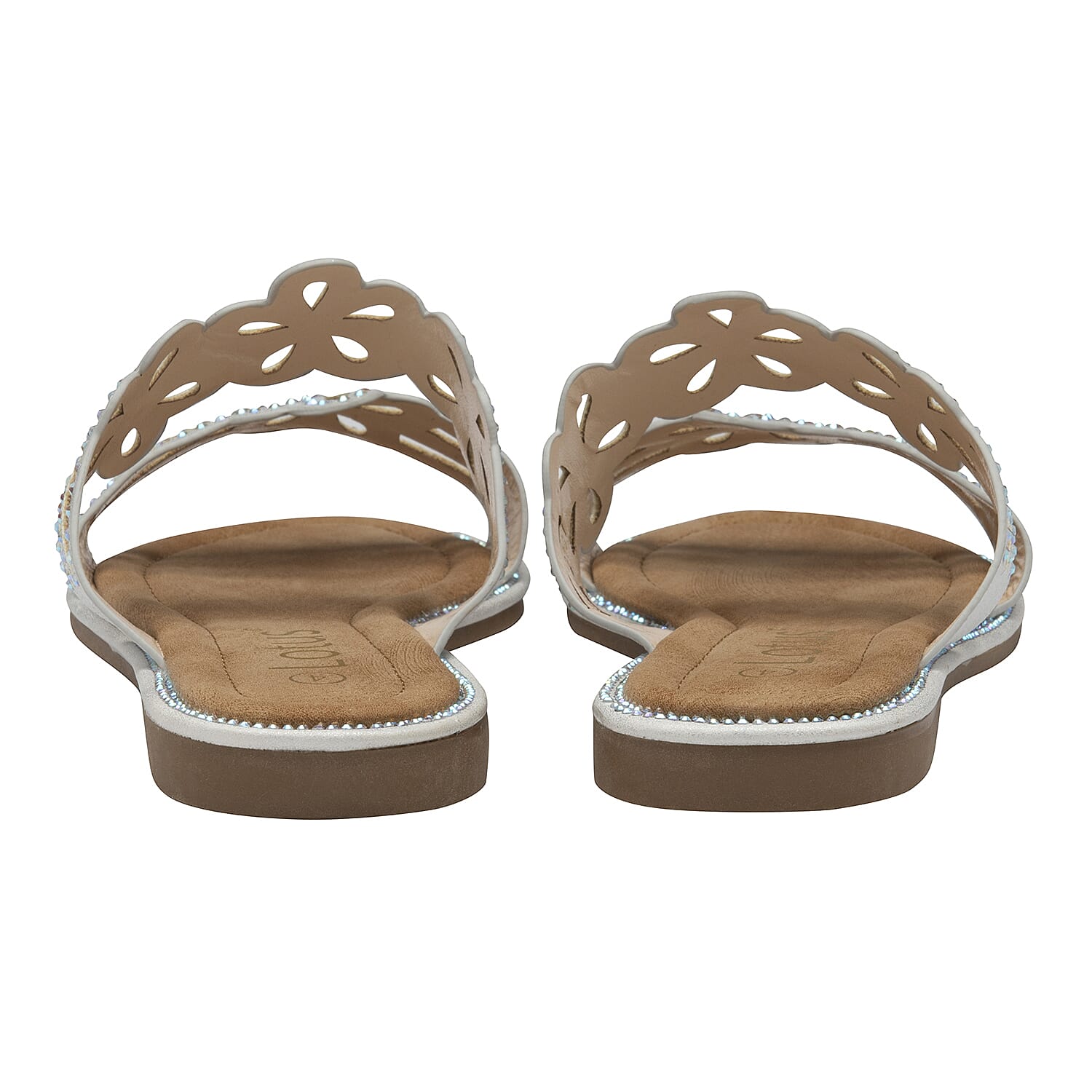 Lotus Aura Flower Detailing Women's Sandals - Silver 6339456 2