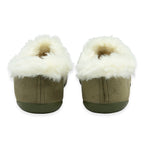 Lotus Bernarda Slipper Bootie With Cozy Faux Fur Trim (Size 3) - Khaki