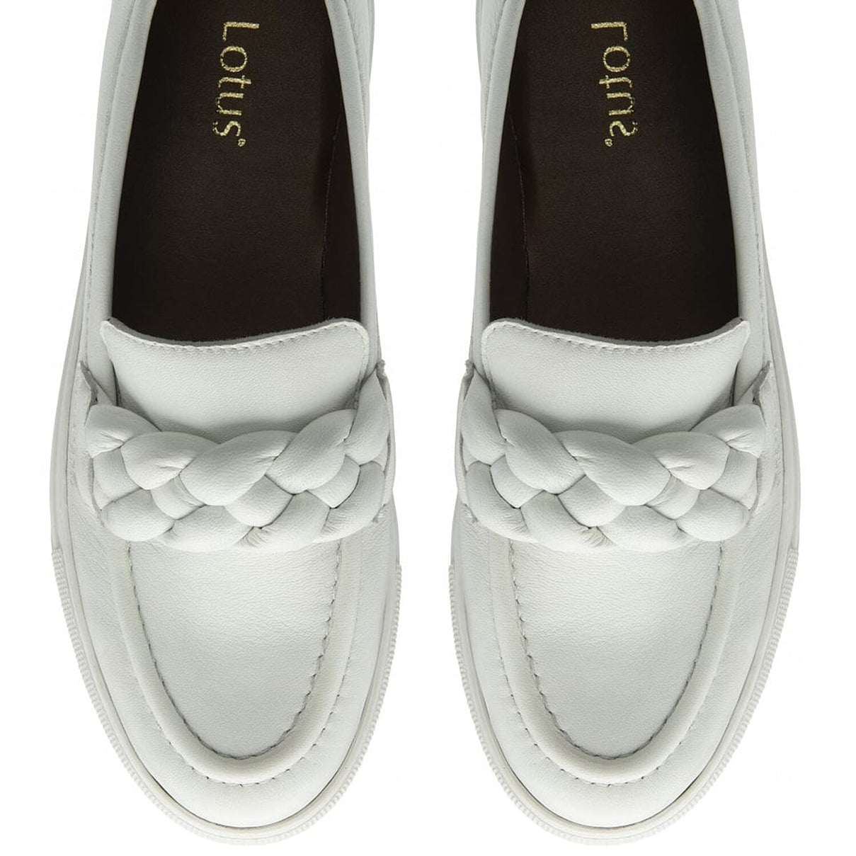 Lotus Women's Bertie Braided Detail Casual Loafers 8206950 3