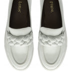 Lotus Women's Bertie Braided Detail Casual Loafers (Size 5) - White