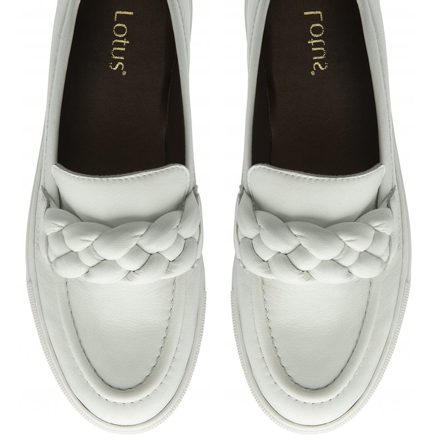 Lotus Women's Bertie Braided Detail Casual Loafers 8206950 3