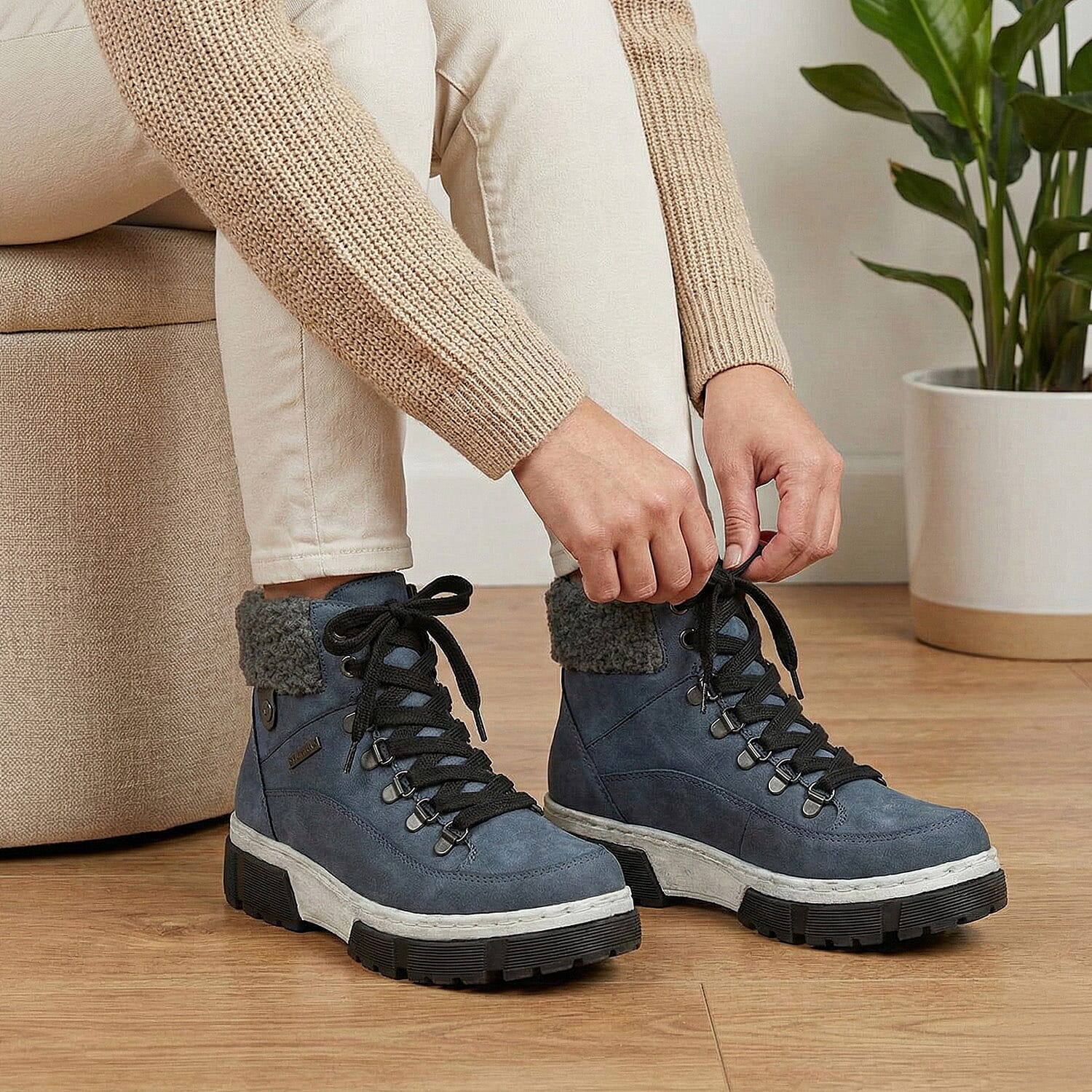 Lotus Conniston Waterproof Leather Ankle Boot (Size 5) - Blue V32514689 3