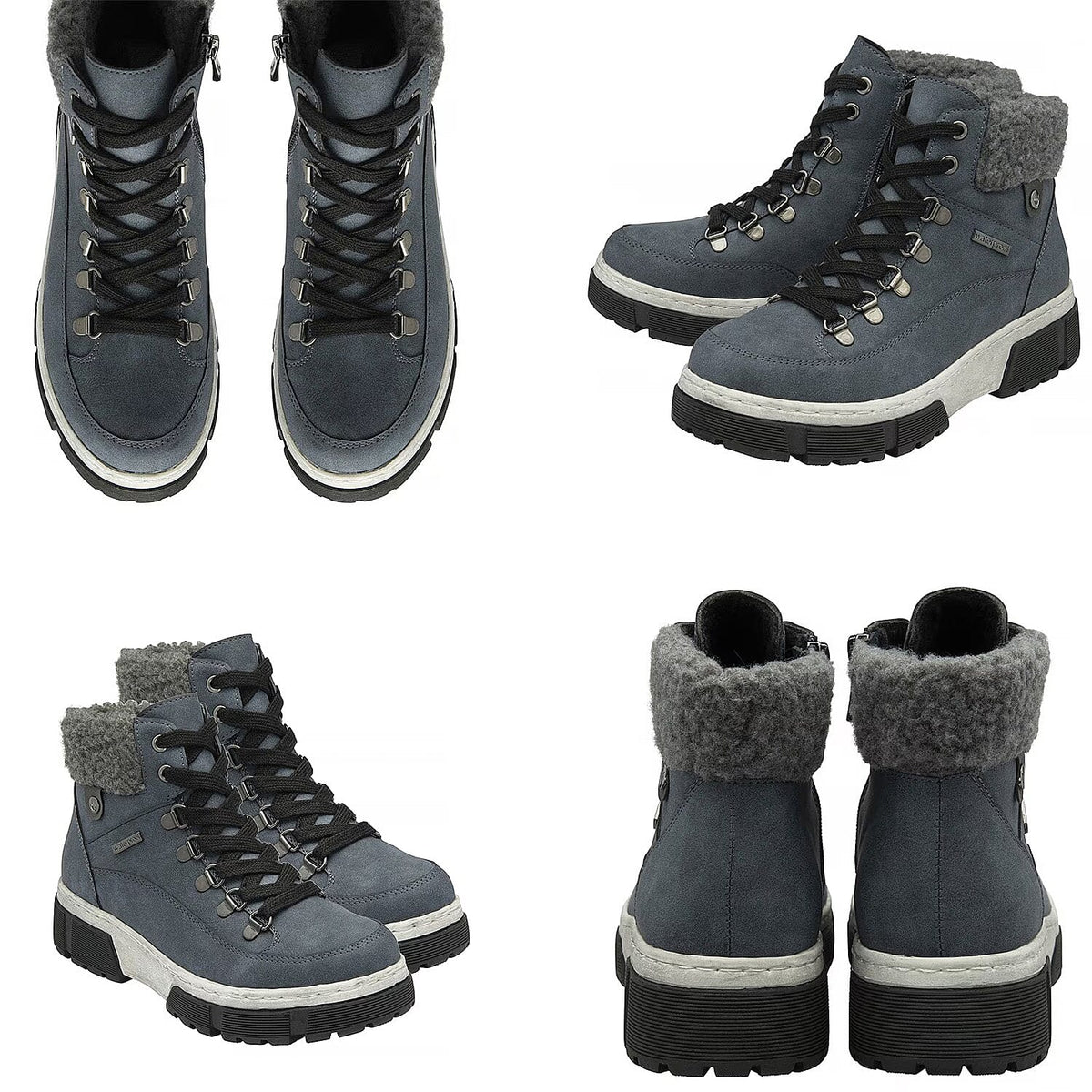 Lotus Conniston Waterproof Leather Ankle Boot (Size 5) - Blue V32514689 4
